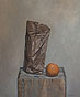 tins and pears, oil on canvas